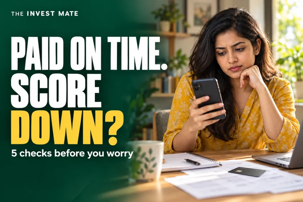 CIBIL Score Dropped Without Missing Payments? 5 Checks